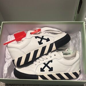 Off-White: White and Black Sneakers